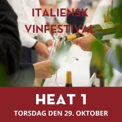  HEAT 1: Italiensk Vinfestival - København 29. oktober 17-19 2026